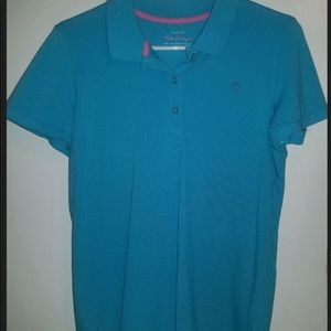 Lilly Pulitzer Chic Fit Polo Aqua